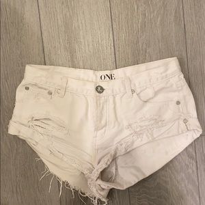 One teaspoon bandits shorts-white